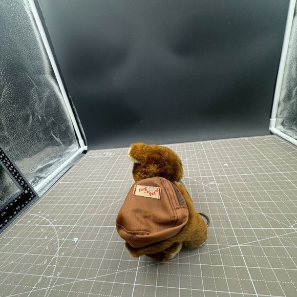 Hug-a-Pet Plush Teddy Bear Keychain with Backpack - Picture 2 of 6